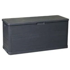 Coffre De Rangement En Polypropylène Coloris Gris - Dim : L.120 X L.47 X H.7.8 Cm -PEGANE