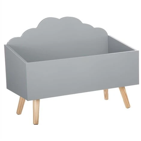 ATMOSPHERA, CRÉATEUR D'INTÉRIEUR Coffre à Jouets Nuage Gris En Bois - Beige