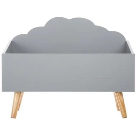 ATMOSPHERA, CRÉATEUR D'INTÉRIEUR Coffre à Jouets Nuage Gris En Bois - Beige – Image 2