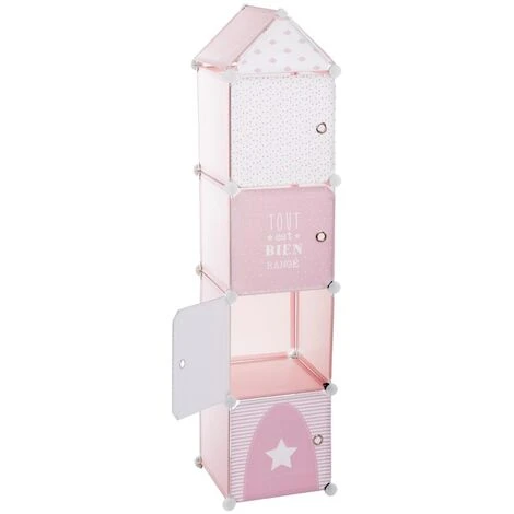 ATMOSPHERA, CRÉATEUR D'INTÉRIEUR Tour De Rangement Colonne Rose Pour Enfant - Rose