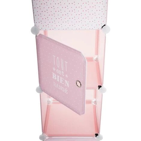 ATMOSPHERA, CRÉATEUR D'INTÉRIEUR Tour De Rangement Colonne Rose Pour Enfant - Rose – Image 2