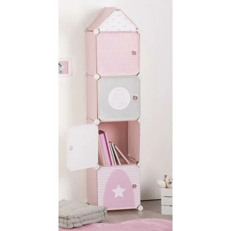 ATMOSPHERA, CRÉATEUR D'INTÉRIEUR Tour De Rangement Colonne Rose Pour Enfant - Rose – Image 3