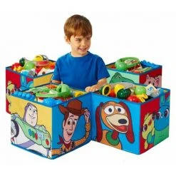 Lot De 4 Cubes De Rangement Décoratifs Toy Story Disney 28 Cm -PEGANE-
