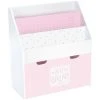 ATMOSPHERA KIDS Bibliothèque Avec Bac De Rangement Sur Roulettes - 62 X 70 Cm - 62,5 X 30 X 70 - Rose