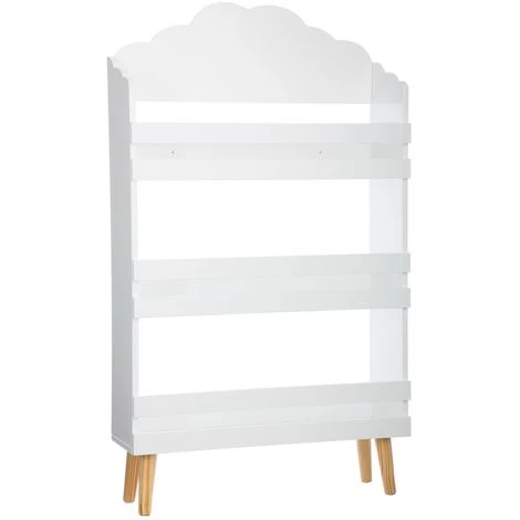 ATMOSPHERA KIDS Bibliothèque Enfant Nuage - 58 X H. 100 Cm - 58 X 18 X 100 - Blanc