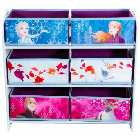 La Reine Des Neiges - Meuble De Rangement Pour Chambre D’enfant Avec 6 Bacs -PEGANE- – Image 2
