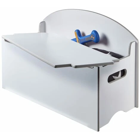 Worlds Apart Coffre Pour Jouets 45x70x35 Cm Bois Blanc - Blanc – Image 2