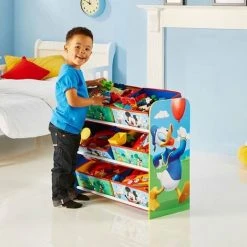 DISNEY MICKEY ET SES AMIS - Meuble De Rangement Pour Chambre D'enfant Avec 6 Bacs