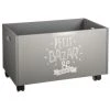 Coffre À Jouets Gris À Roulettes Atmosphera For Kids