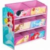 DISNEY PRINCESSES - Meuble De Rangement Pour Chambre D'enfant Avec 6 Bacs