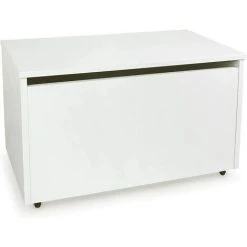 LEOMARK Coffre à Jouets XXL Sur Roues: Blanc