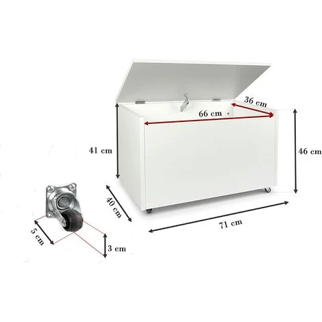 LEOMARK Coffre à Jouets XXL Sur Roues: Pirates – Image 4
