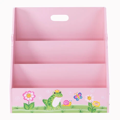 TEAMSON KIDS Meuble De Rangement Livres Magazines étagère Bibliothèque Enfant Fille Magic Garden Fantasy Fields TD-13142A - Rose – Image 5