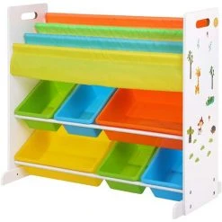 HELLOSHOP26 Meuble De Rangement Pour Jouets étagère Chambre D'enfant Livres Multicolore - Multicolore
