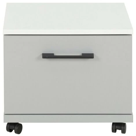 Bloc Tiroir Sur Roulettes Ugo - Fabrication Française - Calicosy - Gris