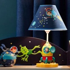 TEAMSON KIDS Lampe Enfant Outer Space Chevet Bureau Veilleuse Chambre Bébé Garçon TD-12335AE - Bleu
