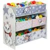 MOOSE TOYS Meuble 6 Paniers Enfant Disney Les 101 Dalmatiens, Les Aristochats Et Panpan Bambi - Gris