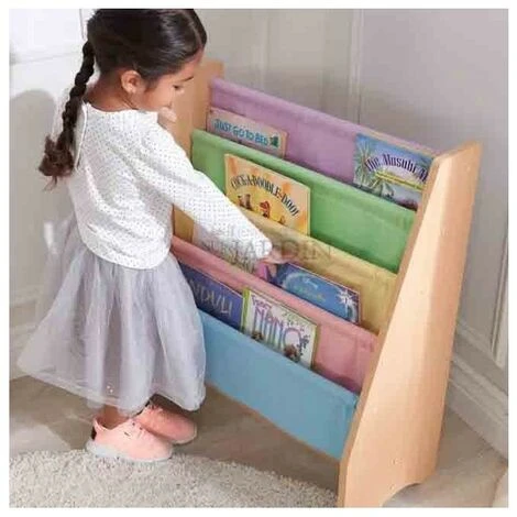 SUINGA Bibliothèque Pour Enfants En Tissu 61x30x71 Cm. – Image 3