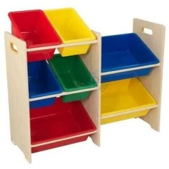 SUINGA Etagère Pour Ranger Les Jouets Avec 7 Cubes.