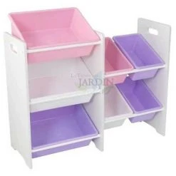 SUINGA Etagère Pour Ranger Les Jouets Avec 7 Cubes.