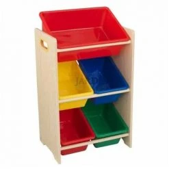SUINGA Etagère Pour Ranger Les Jouets Avec 5 Cubes.