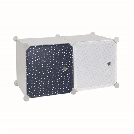 Rangement Modulable 2 Cubes Garçon Home Deco Kids – Image 2