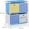HELLOSHOP26 Étagère Rangement Jouets Fillette Design Meuble Chambre D'enfants