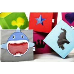 STORE.IT 750145 Coffre à Jouets Net 30 X 30 X 30 Cm-Requin