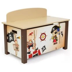 Coffre à Jouer Pour Enfant Motif Pirates -PEGANE-