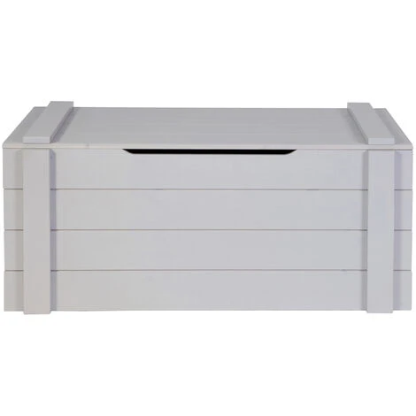 Coffre De Rangement Béton Gris, H44 X L96 X P44 Cm -PEGANE-