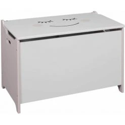 ALTOBUY SMILE - Coffre à Jouets Enfant Avec Poignées - Blanc