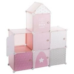 ATMOSPHERA FOR KIDS Boîtes De Rangement "Château" 111cm Rose