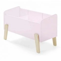 Paris Prix - Coffre à Jouets "kiddy" 80cm Rose