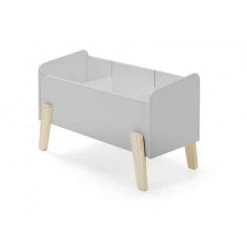 Paris Prix - Coffre à Jouets "kiddy" 80cm Gris