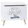 ATMOSPHERA FOR KIDS Coffre Rangement Enfant "Petit Bazar" Blanc
