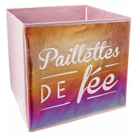 ATMOSPHERA FOR KIDS Boîte De Rangement Pliable "Fée" 29x29cm Multicolore