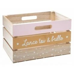 ATMOSPHERA FOR KIDS Cagette Rangement Enfant "Style" 29cm Rose