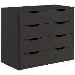 Paris Prix - Commode 4 Tiroirs Enfant "pino" 86cm Taupe