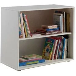 Paris Prix - Bibliothèque Enfant En Pin "pino" 85cm Blanc