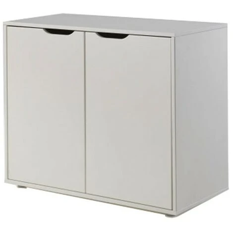 Paris Prix - Commode 2 Portes Enfant "pino" 86cm Blanc – Image 2