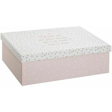 ATMOSPHERA FOR KIDS Lot De 3 Boîtes De Rangement "Bimbo" 40cm Rose – Image 3