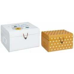 ATMOSPHERA FOR KIDS Lot De 2 Boîtes De Rangement "Cantine" 31cm Multicolore