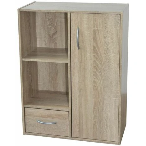 Paris Prix - Meuble De Rangement 2 Niches "pocan" 80cm Chêne