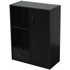 Paris Prix - Meuble De Rangement 2 Niches "pocan" 80cm Noir