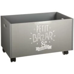 ATMOSPHERA, CRÉATEUR D'INTÉRIEUR Coffre De Rangement à Roulettes Gris - Gris