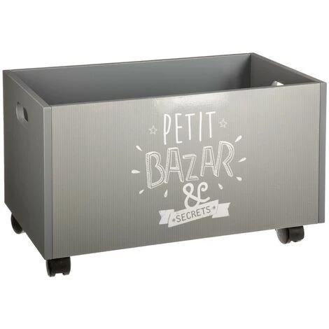 ATMOSPHERA, CRÉATEUR D'INTÉRIEUR Coffre De Rangement à Roulettes Gris - Gris