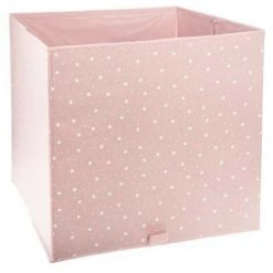 ATMOSPHERA FOR KIDS Boîte De Rangement Pliable "Etoiles" 29x29cm Rose