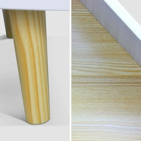 ALICE'S GARDEN Etagère Bibliothèque Maison Pour Enfant - Tobias- Bois Massif En Pin Naturel Blanc - 3 Niveaux. 8 Compartiments. 2 Portes - Blanc – Image 5