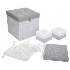 ATMOSPHERA FOR KIDS Coffret De Naissance "Trésors" 18cm Gris