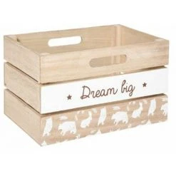 ATMOSPHERA FOR KIDS Cagette Rangement Enfant "Style" 29cm Naturel